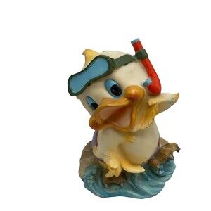 18 Daniel Brand Scuba Snorkel Baby Duckling Vintage Hand Painted Porcelain RARE